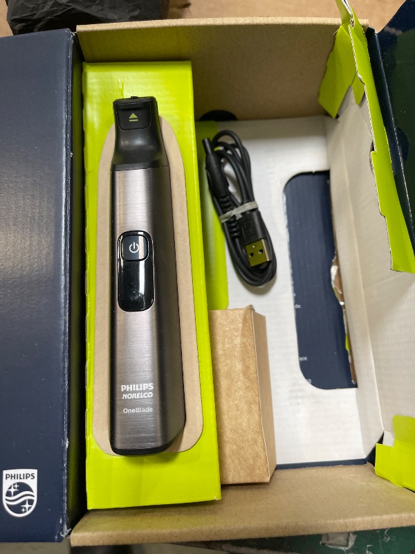 Photo 1 of Philips Norelco OneBlade 360 Pro Face + Body, Hybrid Electric Beard Trimmer, Shaver and Bodygroomer, with 360 Blade Technology, Model QP6552/90