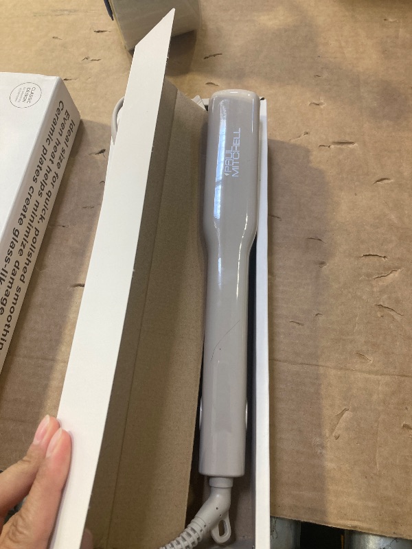 Photo 1 of Paul Mitchell Smooth+ Ceramic Flat Iron, Adjustable Heat Settings, for Smoothing + Straightening, Taupe, 1.25 Inch