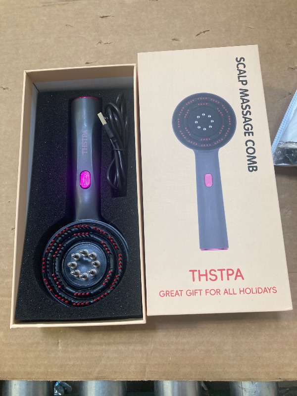 Photo 1 of 3 in 1 Hair Oil Applicator,Head Massager Scalp,Scalp Massager Hair Growth,Electric Scalp Massager Brush,Ipx7 Waterproof,Hair Scrubber Scalp Massage Tool for Home and Travel Use,Gift,Dark Gray