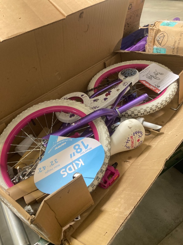 Photo 1 of Huffy 18 Sea Star Kids Bike Fits Riders 3 5 - 4 1 Purple Child Girl S
