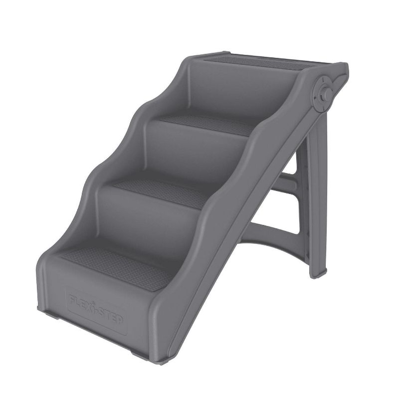 Photo 1 of Tail Waggers Dog Stairs Flexi-Step Foldable Dog Steps with 4-Step Design and Non-Slip Treads Medium