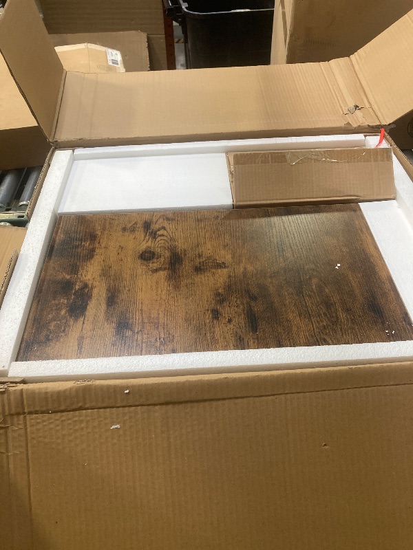 Photo 1 of LED Coffee Table With Drawers, Walnut