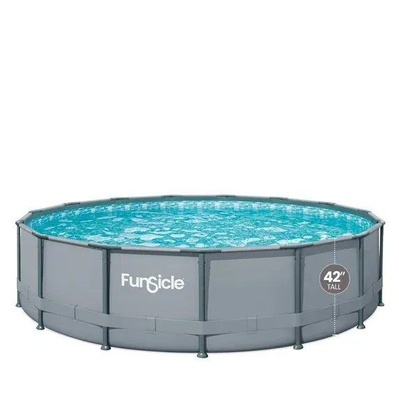 Photo 1 of Coleman Power Steel 18’ X 48” Round Metal Frame Above Ground Pool Set
