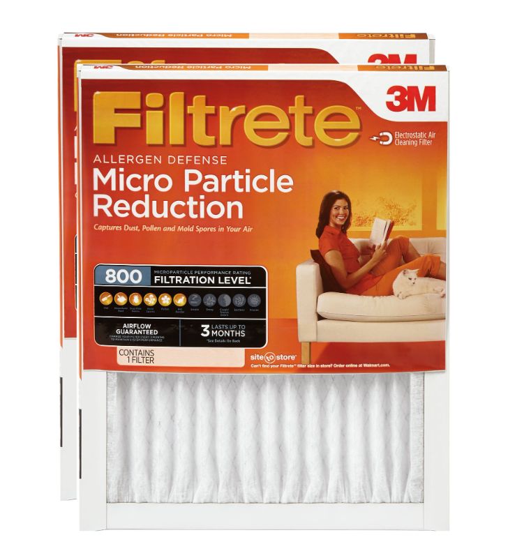 Photo 1 of Filtrete 16x20x1 HVAC Furnace Air Filter MPR 800 MERV 10 Micro Particle Reduction 2 Filters
