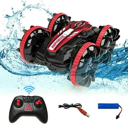 Photo 1 of UUGEE Remote Control Cars 2.4GHz Waterproof RC Stunt Car Toys 4WD Land Water 2 in 1 RC Boat Christmas Gifts for 3 4 5 6 7 8+ Year Old Boys Kids