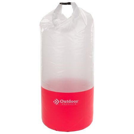 Photo 1 of Outdoor Products 40 L Valuables Hiking Dry Bag Watertight Roll Top Seal Red Unisex 0.92 Lb

