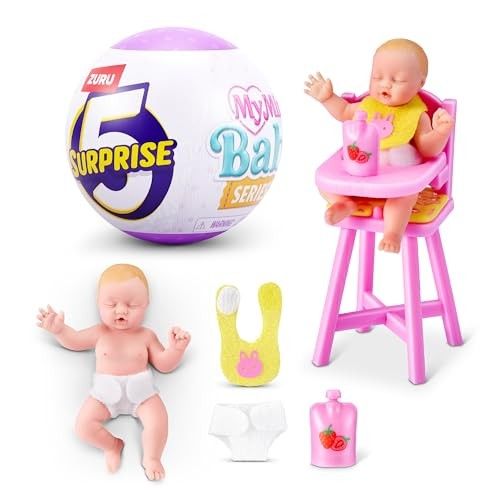 Photo 1 of 5 Surprise My Mini Baby Series 2 by ZURU, Collectible Mystery Capsule, Toy for Girls, Realistic Miniature Baby, Playset and Accessories (Single Capsule
