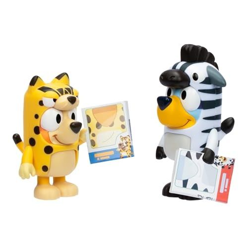 Photo 1 of Bluey Figure Animal Costumes 2-Pack 2.5 Inch Bluey and Bingo Figures Toys for Kids 3-6 Years
