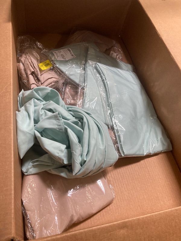 Photo 1 of box lot misc table cloths