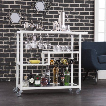 Photo 1 of Holly & Martin Zephs White Bar Cart
