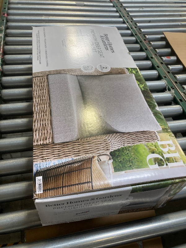 Photo 1 of Better Homes & Gardens 24 X 24 Premium Gray Outdoor 2 Piece Deep-Seat Cushion
