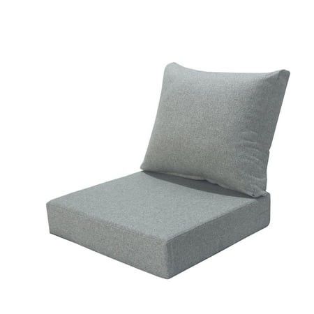 Photo 1 of Better Homes & Gardens 24 X 24 Premium Gray Outdoor 2 Piece Deep-Seat Cushion
