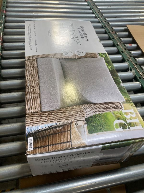 Photo 1 of Better Homes & Gardens 24 X 24 Premium Gray Outdoor 2 Piece Deep-Seat Cushion
