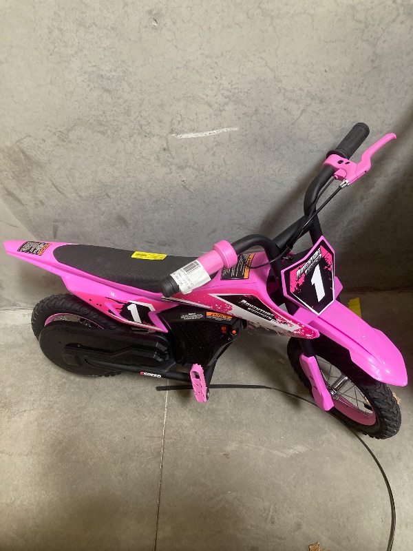 Photo 1 of Adventure Force 12V Electric Dirt Bike Kids Battery Powered Ride on Ages 5 Years and up Pink
