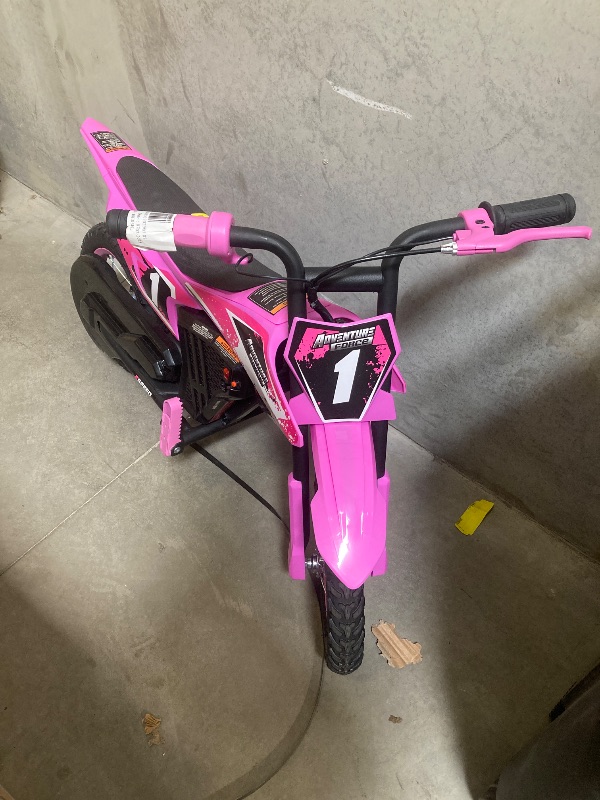Photo 1 of Adventure Force 12V Electric Dirt Bike Kids Battery Powered Ride on Ages 5 Years and up Pink
