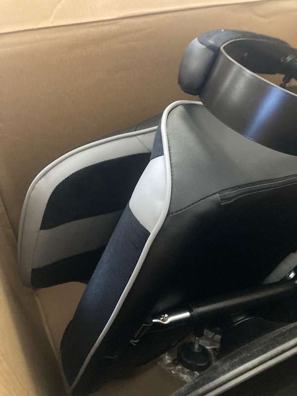 Photo 1 of X Rocker Milano Pedestal Gaming Chair with Footrest, Black/Gray

