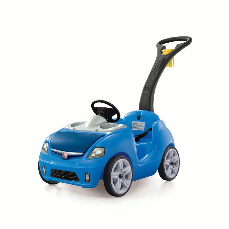 Photo 1 of Step2 Whisper Ride II Kids Blue Push Car and Ride on Toy for Toddlers
