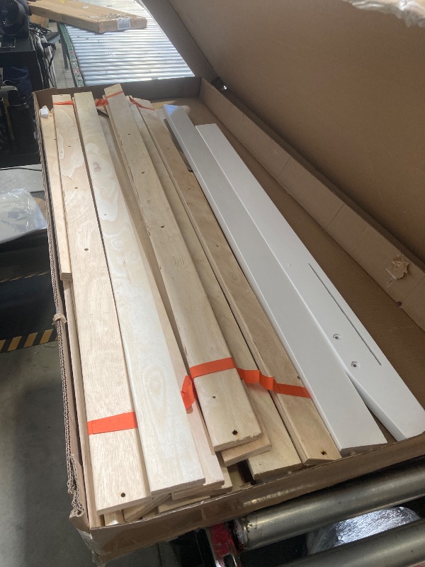 Photo 1 of AFI Boston Queen Size Platform Bed with Foot Drawer in White
