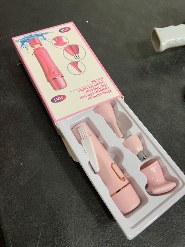 Photo 1 of CeqCin Electric Razor for Women,Wet/Dry Rotary Electric Shaver for Women Leg,Rechargeable Hair Removal Device Epilator,Electric Hair Trimmer for Sensitive Skin,Bikini,Arms, Pink