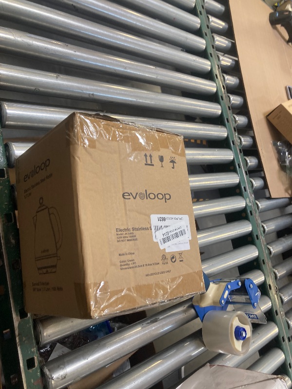 Photo 1 of Evoloop 1.7L Electric Kettles, BPA Free Tea Kettle, Hot Water Boiler Heater, Stainless Steel Teapot, Auto Shut-Off & Boil-Dry Protection, 120V/1500W