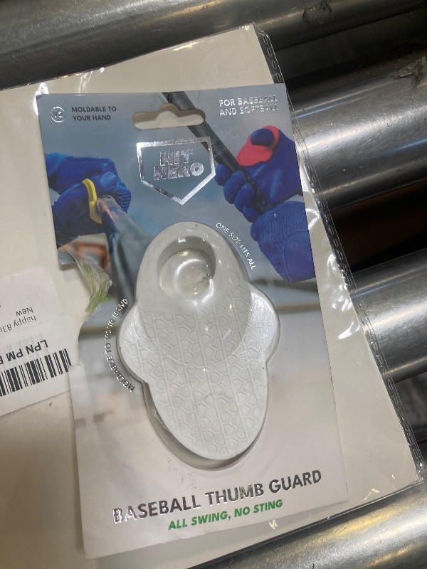 Photo 1 of Hero V2 Updated, Baseball Thumb Guard, Shapeable, Batters Batting Grip, Finger Guard, Accessory, Batting Protection, Reduce Bat Sting, Hitter White