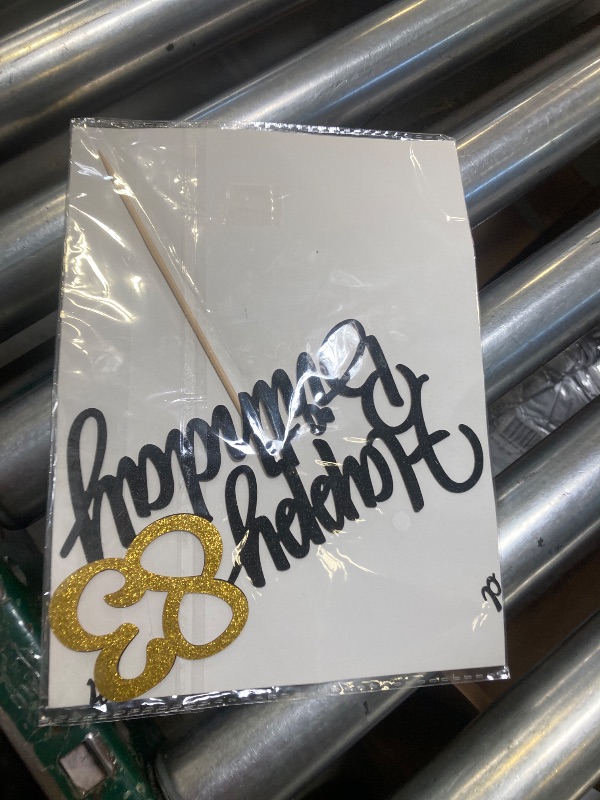 Photo 1 of Happy 83rd Birthday Cake Toppers Glitter 83rd Anniversary Cake Topper 83 Years Loved Bday Decorations 83 Gold Birthday Cake Decorations Eighty-three Party Supplies for Women Men(Black Gold)