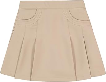 Photo 1 of Nautica Girls' School Uniform Pleated Pull-on Scooter Skirt with Undershorts, Knit Waistband & Functional Pockets
size 10 R