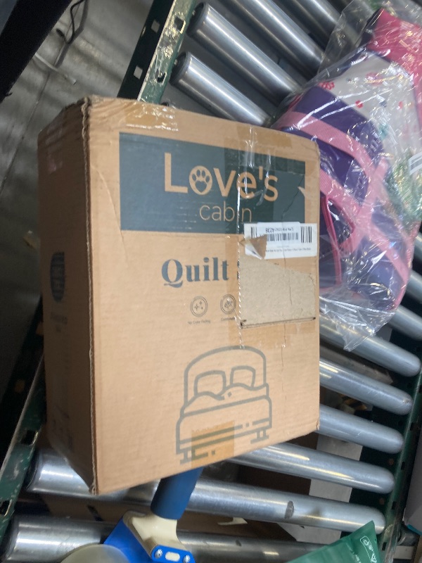 Photo 1 of Love's cabin Quilts for Queen Bed Light Grey Bedspreads Bedding Set - Summer Lightweight Bedspread Comforter - Coin Pattern Bedding Coverlet for All Season - 3 Pieces (1 Quilt, 2 Pillow Shams)