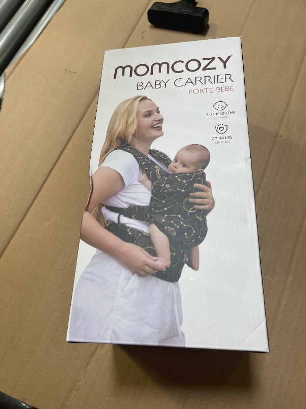 Photo 1 of Momcozy Baby Carrier - Ergonomic, Cozy and Lightweight Carrier for 7-44lbs, Effortless to Put On, Ideal for Hands-Free Parenting, Enhanced Lumbar Support, Purehug for Infant to Toddler, Black