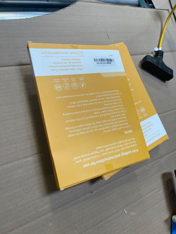 Photo 1 of QYH Premium Printable Vinyl for Inkjet Printer-50 Glossy Sticker Paper Waterproof 8.5’’x11’’ White Labels