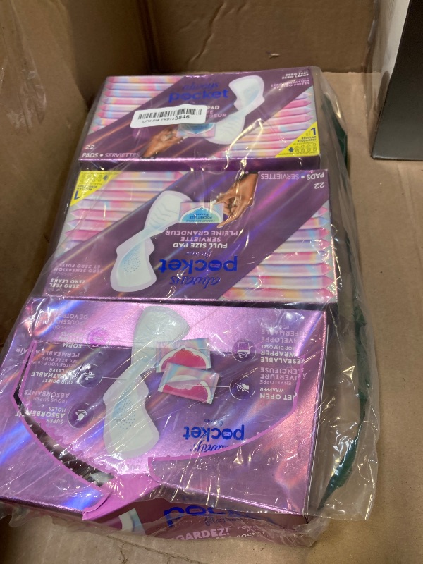 Photo 1 of Always Pocket Feminine Pads for Women with FlexFoam, Size 1, Regular, with Wings, Unscented, 66 Count