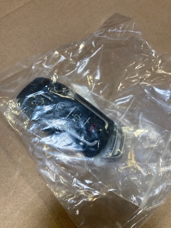 Photo 1 of SUPALAND Key Fob Shell Case Cover Replacement Fits for Ford F150 F250 F350 F450 F550 Trucks 2015 2016 2017 Keyless Entry Remote Control 5 Button Pad Cover M3N-A2C31243300 with Uncut Key Blade Blank