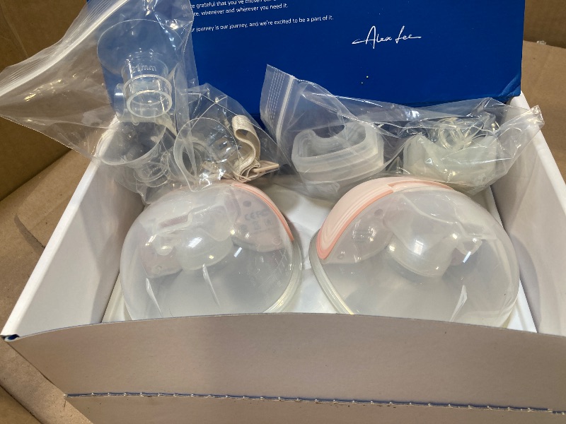 Photo 1 of MomMed Wearable Breast Pump S21 - Leak-Proof Design, Hands-Free Double Portable Electric Breast Pump with 9 Levels - 24mm Shield