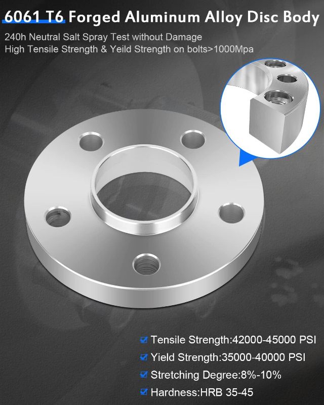 Photo 1 of 2pc only----ECCPP 5x112 hub Centric Wheel Spacers 20mm 5x112mm to 5x112mm fit for 1997-2003 R170 SLK Class SLK230 SLK320 2004-2013 R171 SLK Class SLK280 SLK350 SLK55 AMG 66.6mm W/10 Lug Bolts 12x1.5 Studs