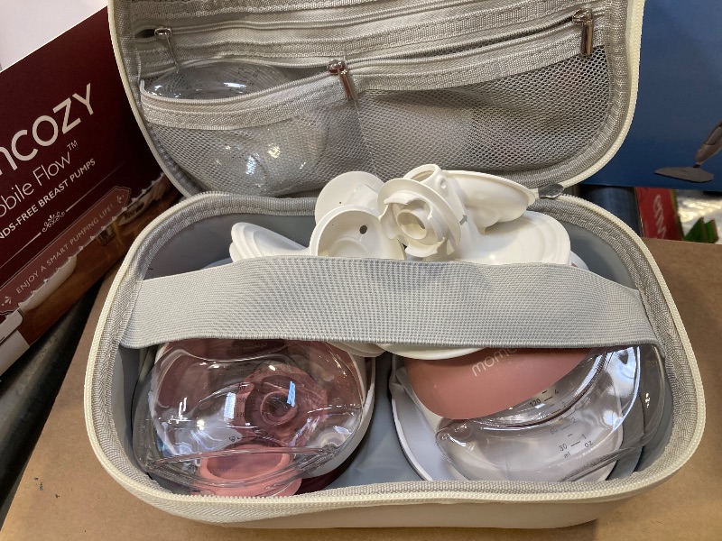 Photo 1 of Momcozy Breast Pump Hospital-Grade, Hands Free Breast Pump App with Leak-Proof DoubleFit Flange, Personalized Multi-Modes & 15 Levels, 2 Count