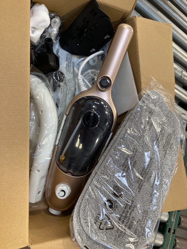 Photo 1 of Steam Mop - All-in-one Powerful Handheld Steam Cleaner Detachable Floor Steamer with 11 Accessories, MultiPurpose Steamer for Hardwood Floors, Clothes,Windows,Tiles,Carpet, Whole Home Use, Rose Gold
