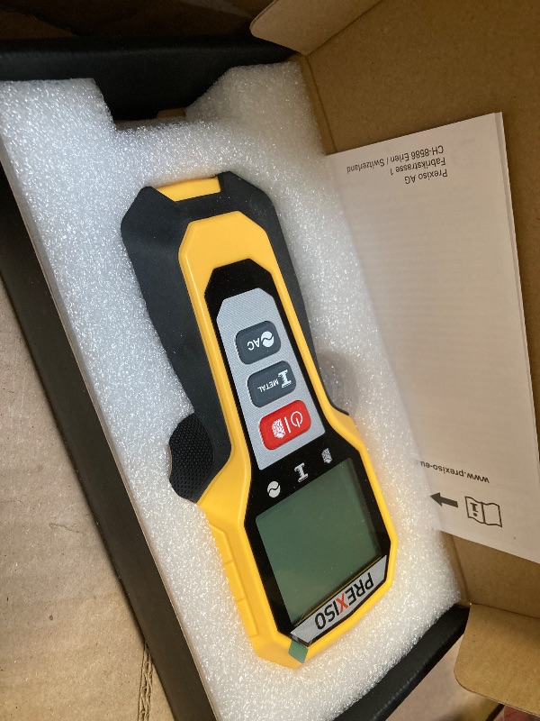 Photo 1 of PREXISO Stud Finder Wall Scanner 5-In-1 Wall Stud Finders & Scanners, Stud Finder Tool with LED Indicator for Center Finding, Wood Ac Wire Metal Joist Pipe Stud Detector, Large Backlit Screen
