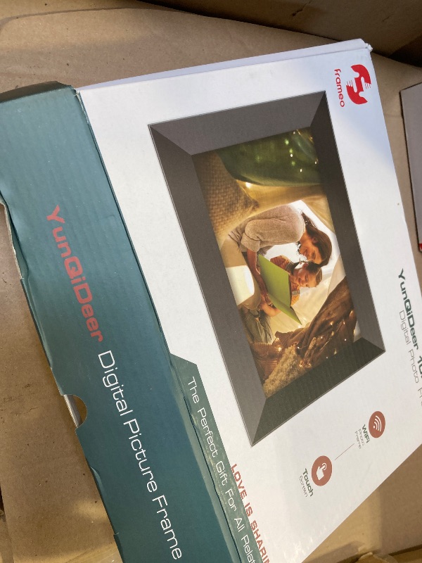 Photo 1 of Frameo 10.1 Inch WiFi Digital Picture Frame with 1280 * 800P IPS Touch Screen HD Disply,Video Clips and Slide Show,Auto-Rotate, Wall Mountable,Send Photos Instantly from Anywhere with via Frameo APP
