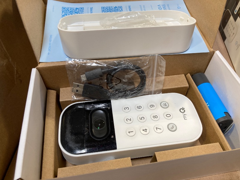 Photo 1 of myQ Smart Garage Door Video Keypad with Wide-Angle Camera,Customizable PIN Codes,and Smartphone Control–Take Charge of Your Garage Access Works with Chamberlain, LiftMaster and Craftsman openers,White