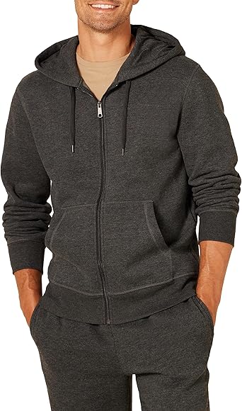 Photo 1 of Amazon Essentials Men's Full-Zip Fleece Hoodie Medium