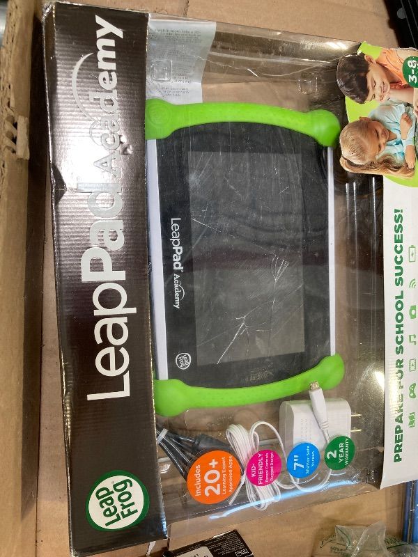 Photo 1 of LeapFrog LeapPad Academy Kids’ Learning Tablet, Green