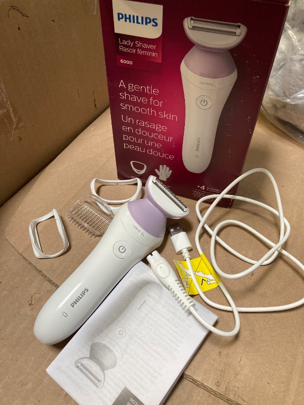Photo 1 of Philips Beauty Lady Electric Shaver Series 6000, Cordless   BRL136/00, White