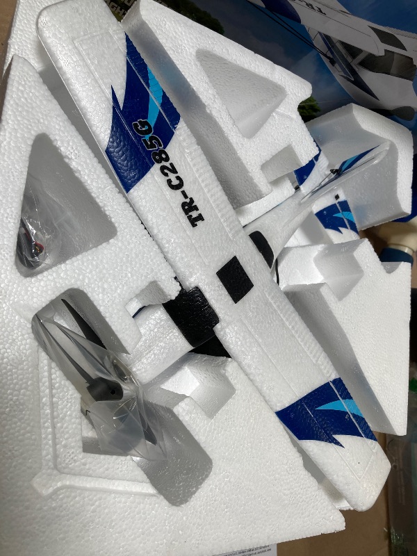 Photo 1 of Top Race Remote Control Airplane - RC Plane 3 Channel Battery-Powered - Radio Control Airplanes for Adults and Kids 8+ - Easter Gift Toy - Easy to Control Electric Planes with Propeller Saver