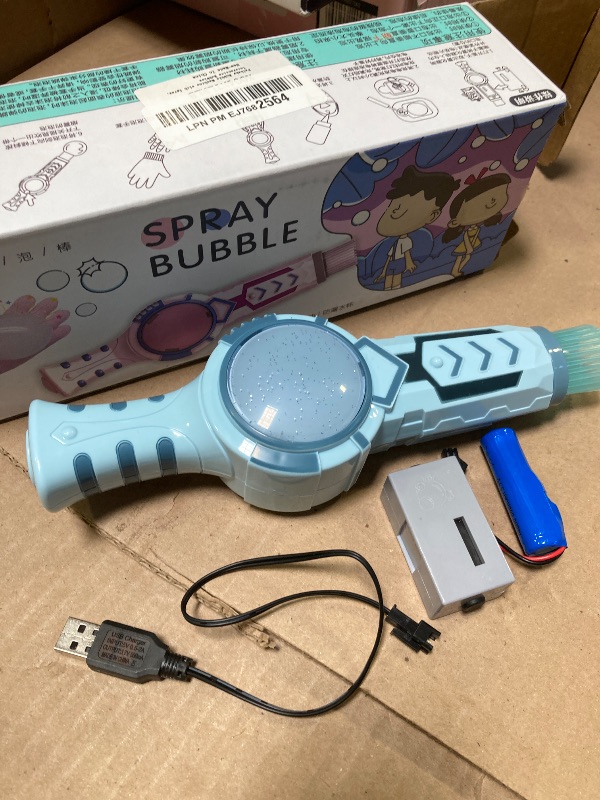 Photo 1 of Palksky Bubble Machine with Magic Smoke, Rechargeable Bubble Blower Make for Kids Toddlers, Unique Fog-Filled Interactive Bubbles for Outdoor/Indoor Birthday Party