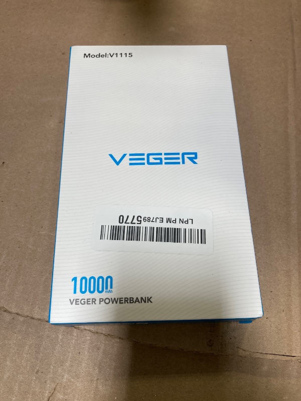 Photo 1 of VEGER Portable Charger for iPhone with Built in Cables and Wall Plug, 10000mah Slim Fast Charging USB C Power Bank, Travel Essential Battery Pack Compatible with iPhone, iPad, Samsung etc(Coffee)