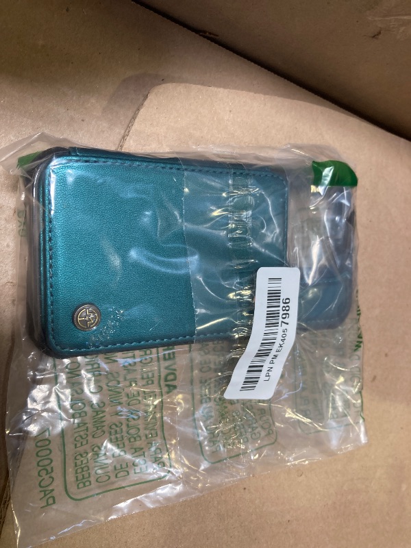Photo 1 of Vinich for iPhone 16 Pro 6.3" Wallet Case with Card Holder, RFID Blocking Credit Slots Kickstand Shockproof Phone Cover for Women Men, Bluish Green