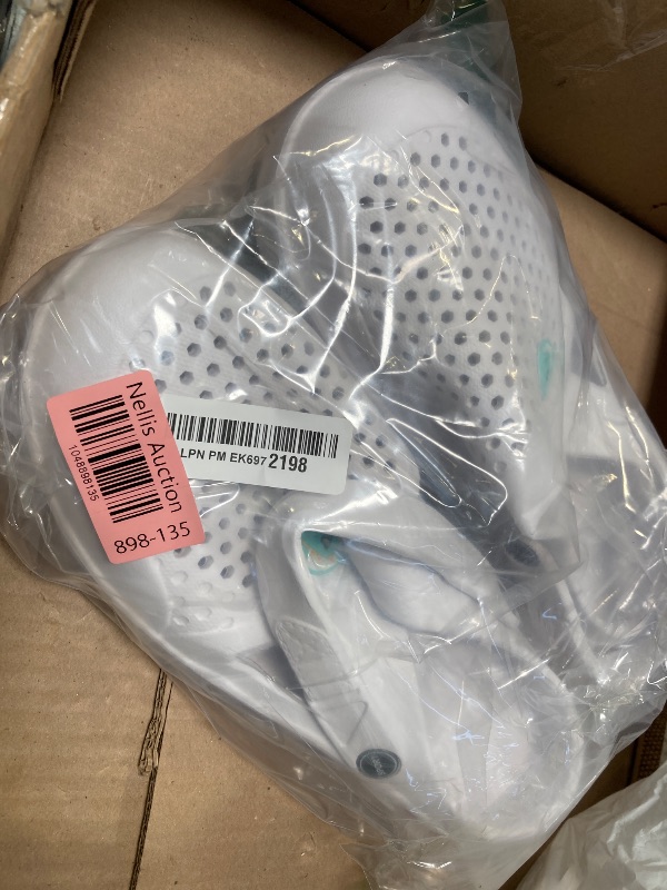Photo 1 of SECHRITE Clogs for Men Slip on Rubber Clogs Summer Water Shoes Gardening Shoes Quick Dry Non Slip Breathable Ultralight Pool Beach Yard Kitchen Antiskid Mules Shower Slides White 45
