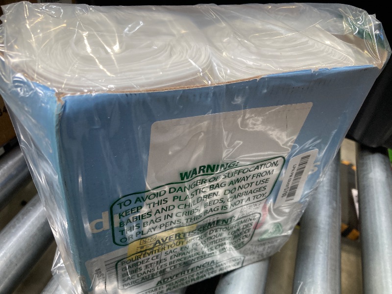 Photo 1 of Amazon Basics 13 Gallon Tall Kitchen Drawstring Trash Bags, Clean Fresh Scent, 10% Post Consumer Recycled, 80 count