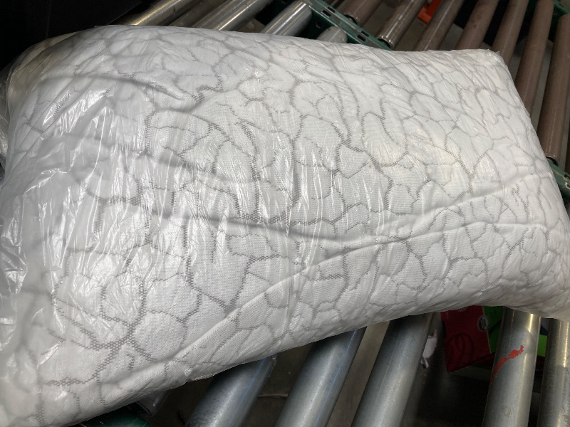 Photo 1 of Cooling Pillow for Sleeping 1 Pack Gel Pillow Adjustable Shredded Memory Foam Pillow Pillows for Side, Back, Stomach Sleepers Adjustable Loft Bamboo Pillow with Removable Cover Queen	
