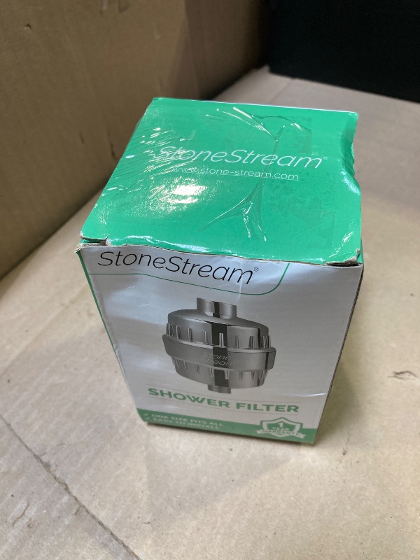 Photo 1 of Shower Filter for Hard Water- Original StoneStream Shower Head Filter with Vitamin C and Activated Charcoal to Remove Chlorine, Heavy Metals and More- for Dry Skin and Hair